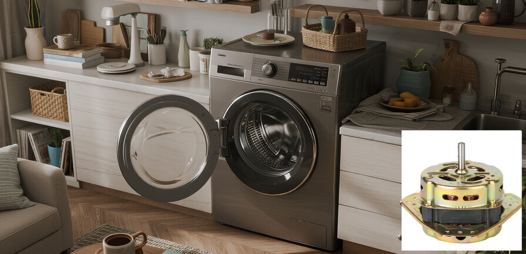 Washing machine motor