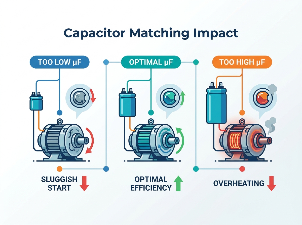 Washing machine spin motor capacitor assembly
